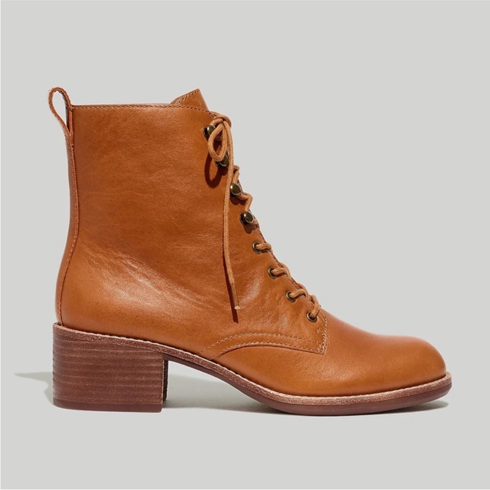 NWT Madewell Patti Lace Up Boots
